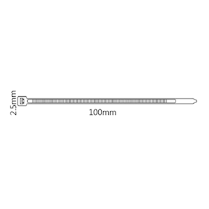 Cable Ties 100mm x 2.5mm - Natural (CST.1W)